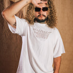 Polera Oversize Fotafola Strass Red