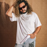 Polera Oversize Fotafola Strass Red